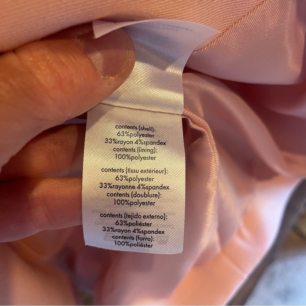 Rachel Parcell Pale Pink Double-Breasted Blazer - Picture 11 of 12
